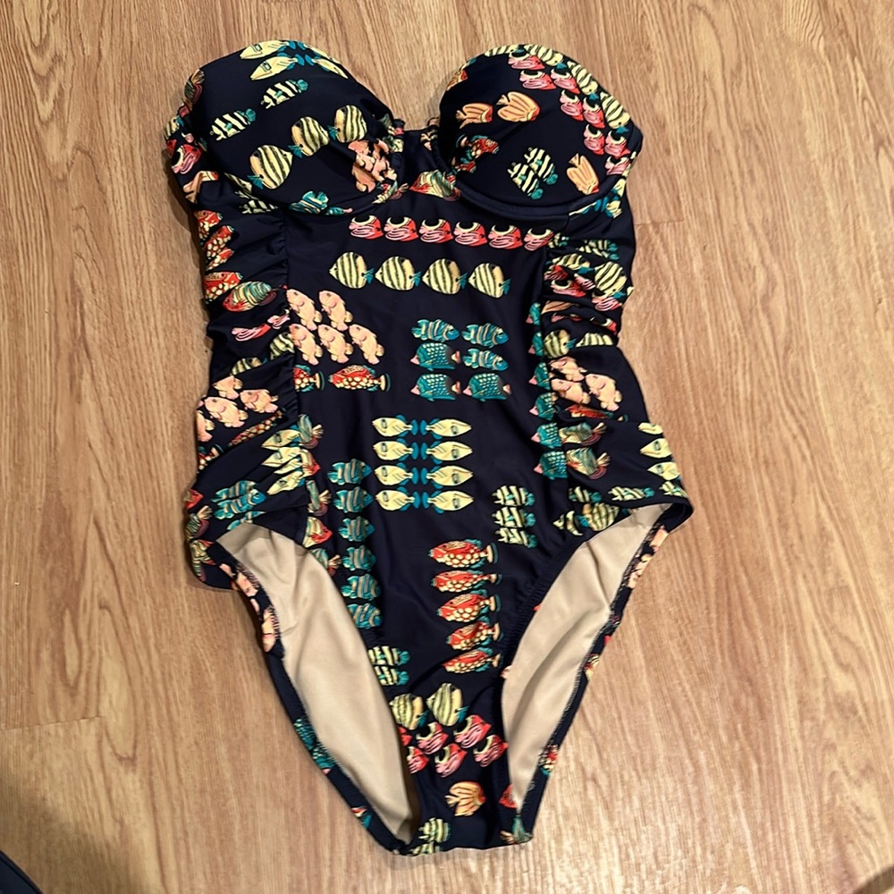 Jcrew 8 short one piece bathing suit